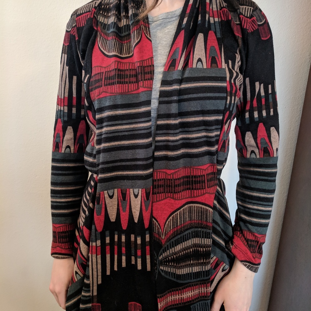 Renee C Aztec Cardigan Sz M